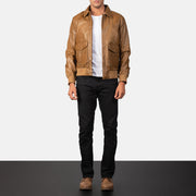 Coffmen Leather Bomber Jacket – alternate product view 4