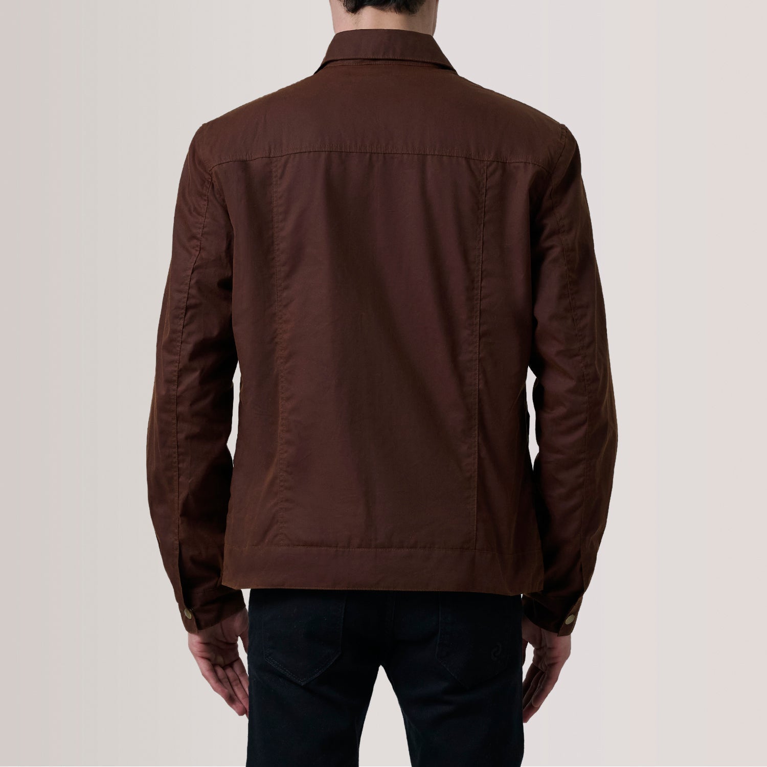 Colberto Brown Waxed Canvas Trucker Jacket - image 4