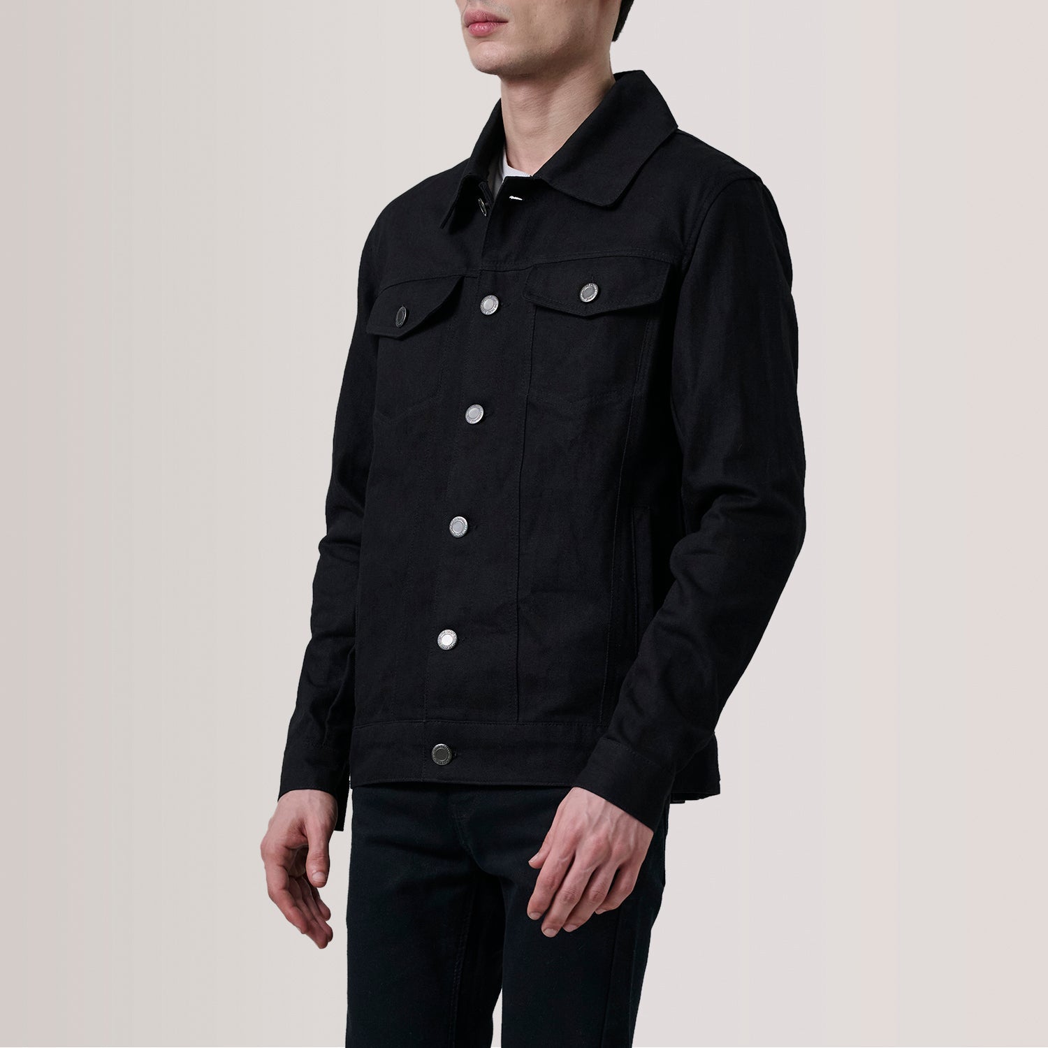 Conard Black Denim Trucker Jacket - image 3