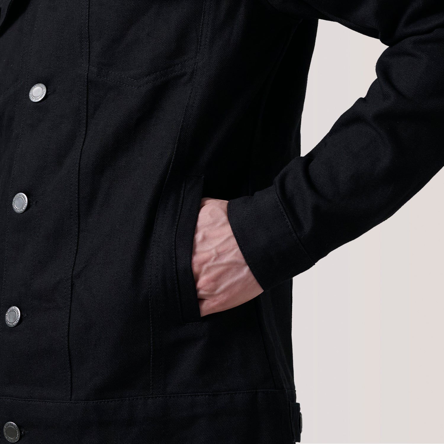 Conard Black Denim Trucker Jacket - image 6