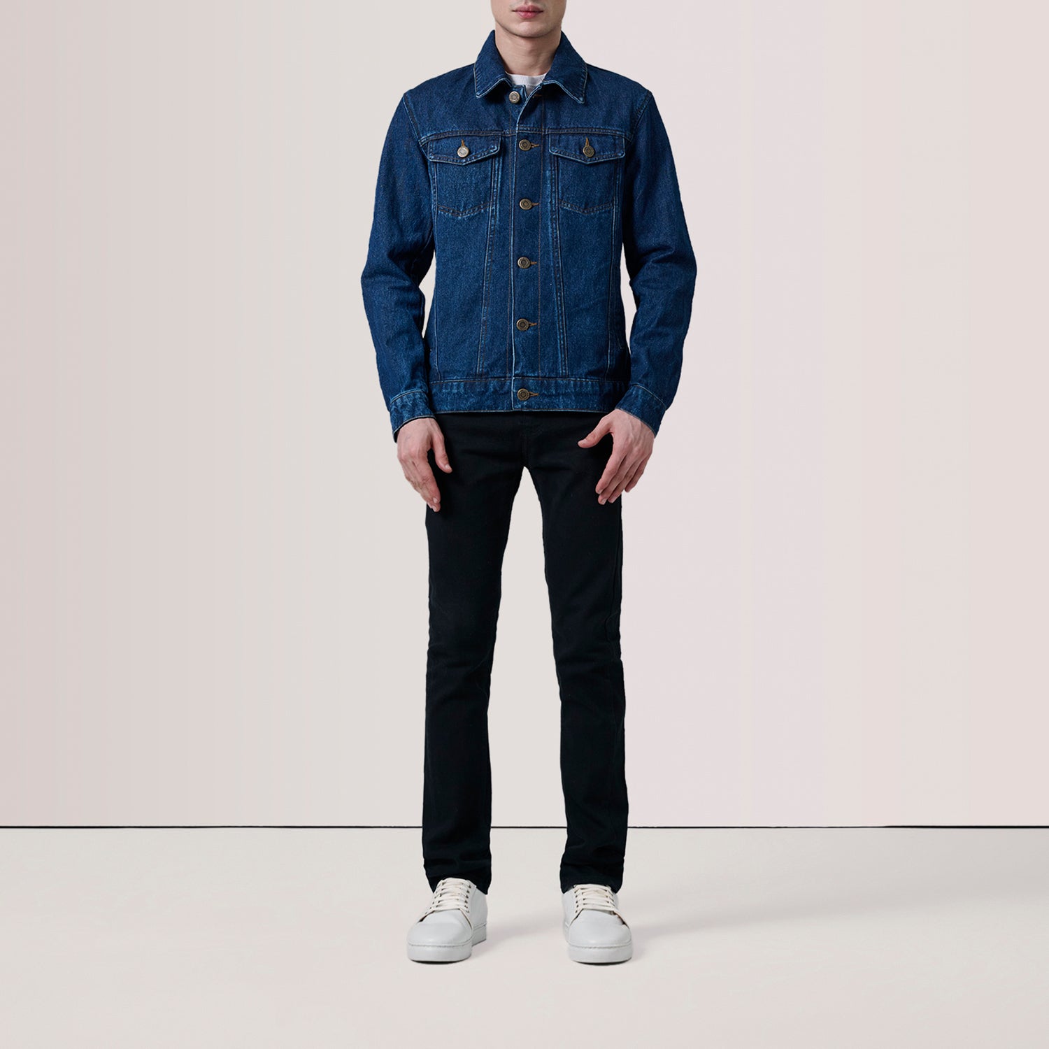 Conard Dark Blue Denim Trucker Jacket - image 2