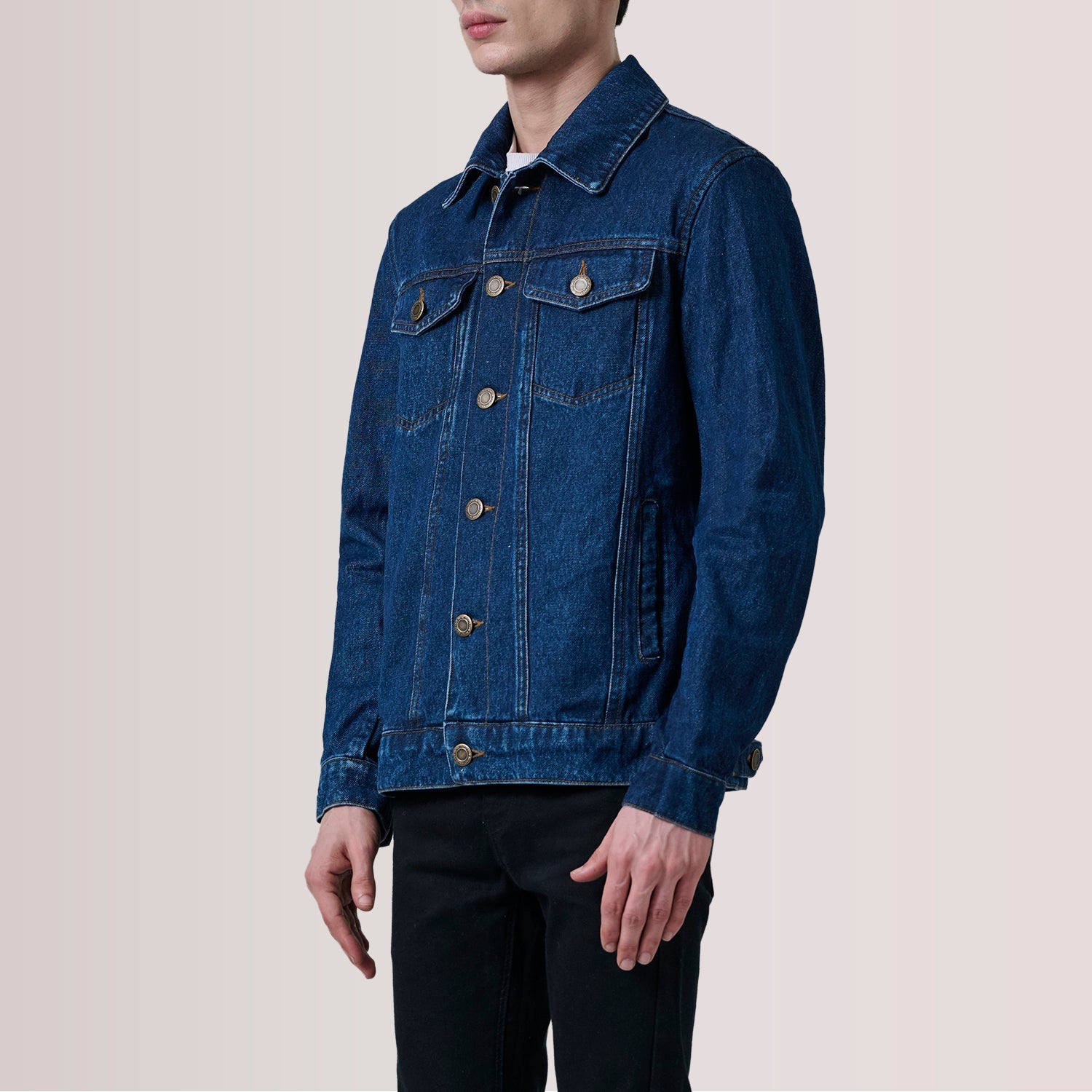 Conard Dark Blue Denim Trucker Jacket - image 3
