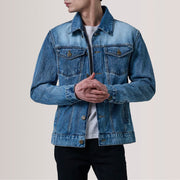 Conard Ice Blue Denim Trucker Jacket - image 1
