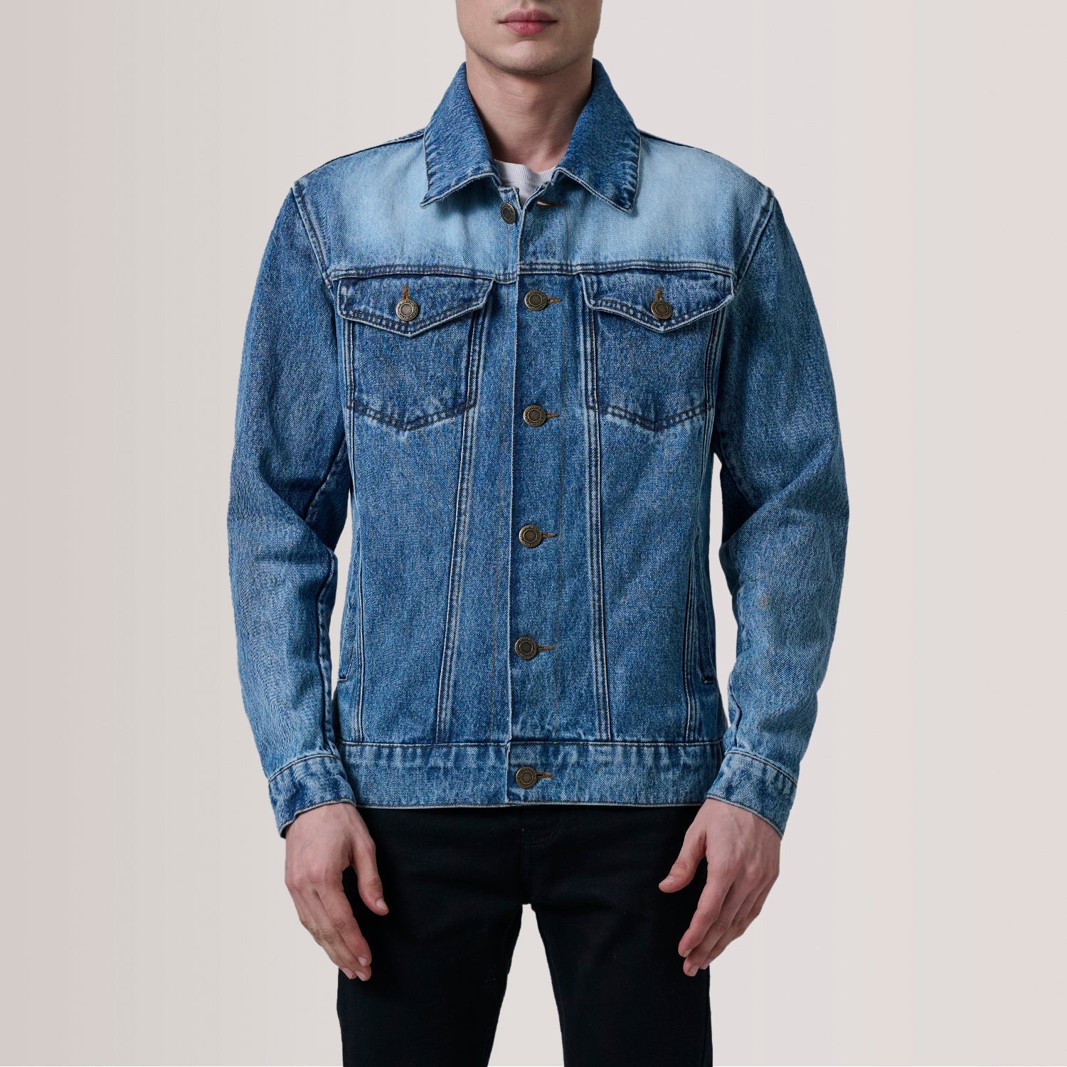 Conard Ice Blue Denim Trucker Jacket - image 5