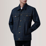 Conard Indigo Blue Denim Trucker Jacket - image 5