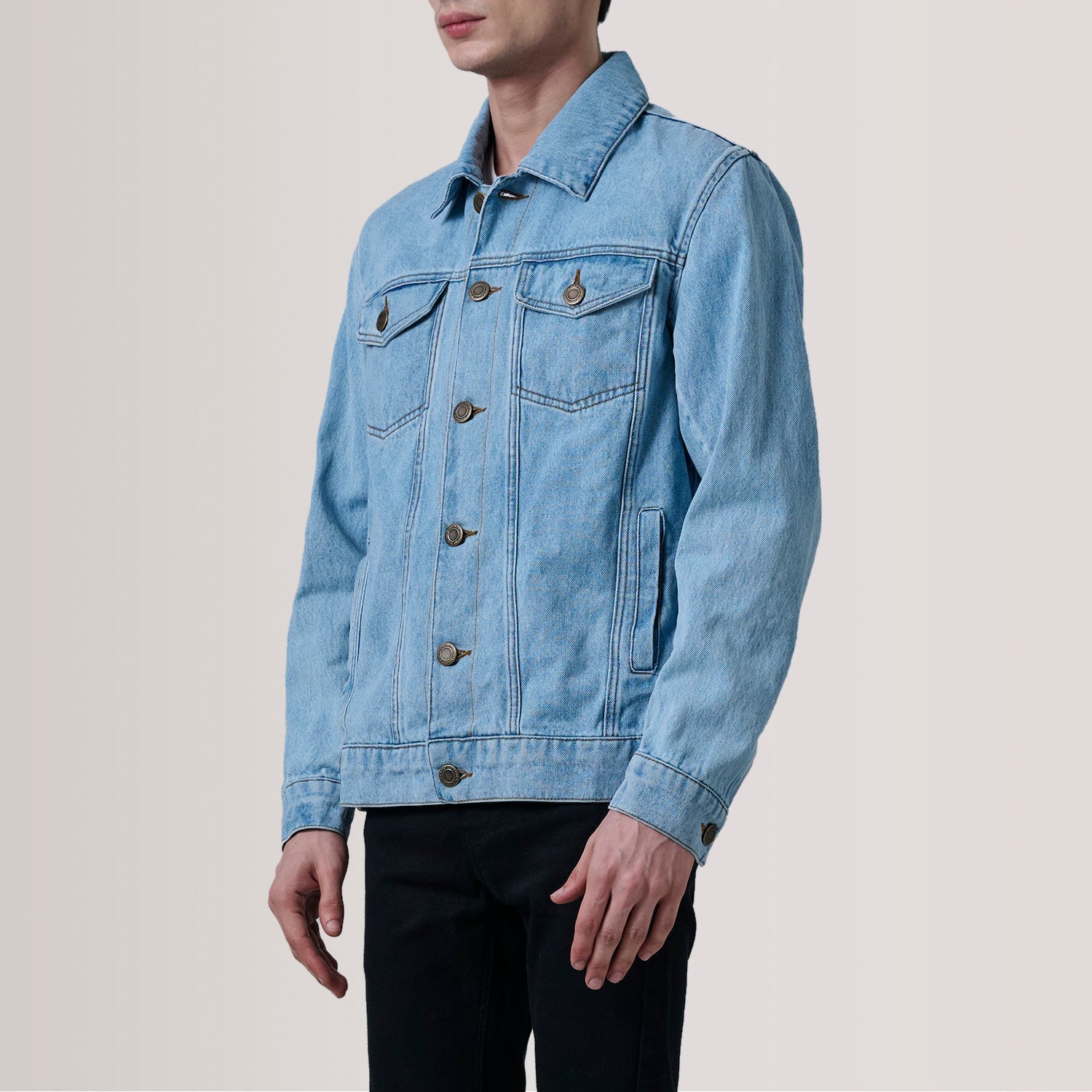 Conard Light Blue Denim Trucker Jacket - image 3