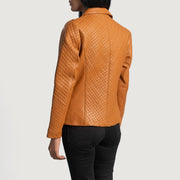 Authentic Sheepskin Leather with Aniline Finish Grain Texture & Heavy-Duty Seam Stitching Detail
