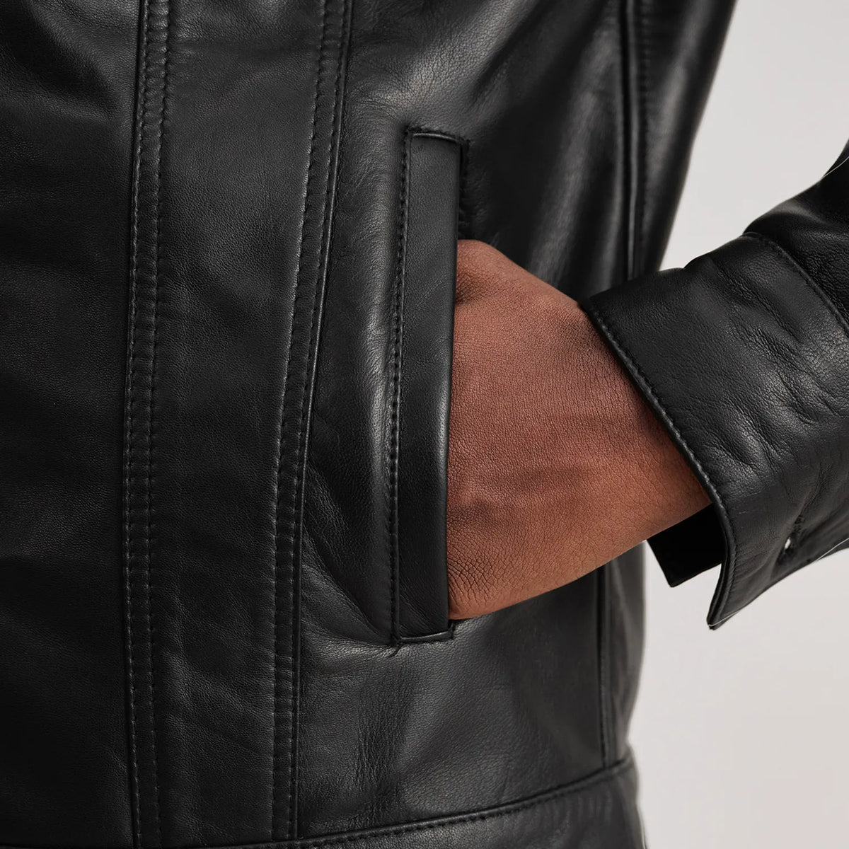 Interior View Showing Fully Faux Fur Lined & Dual Inside Utility Storage Pockets