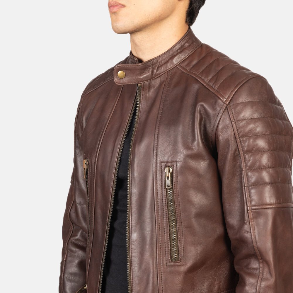Damian Leather Biker Jacket – alternate product view 6