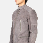 Damian Leather Biker Jacket – alternate product view 6