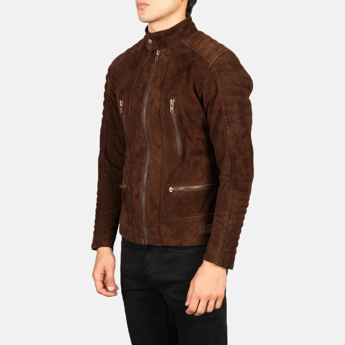 Damian Leather Biker Jacket – alternate product view 2