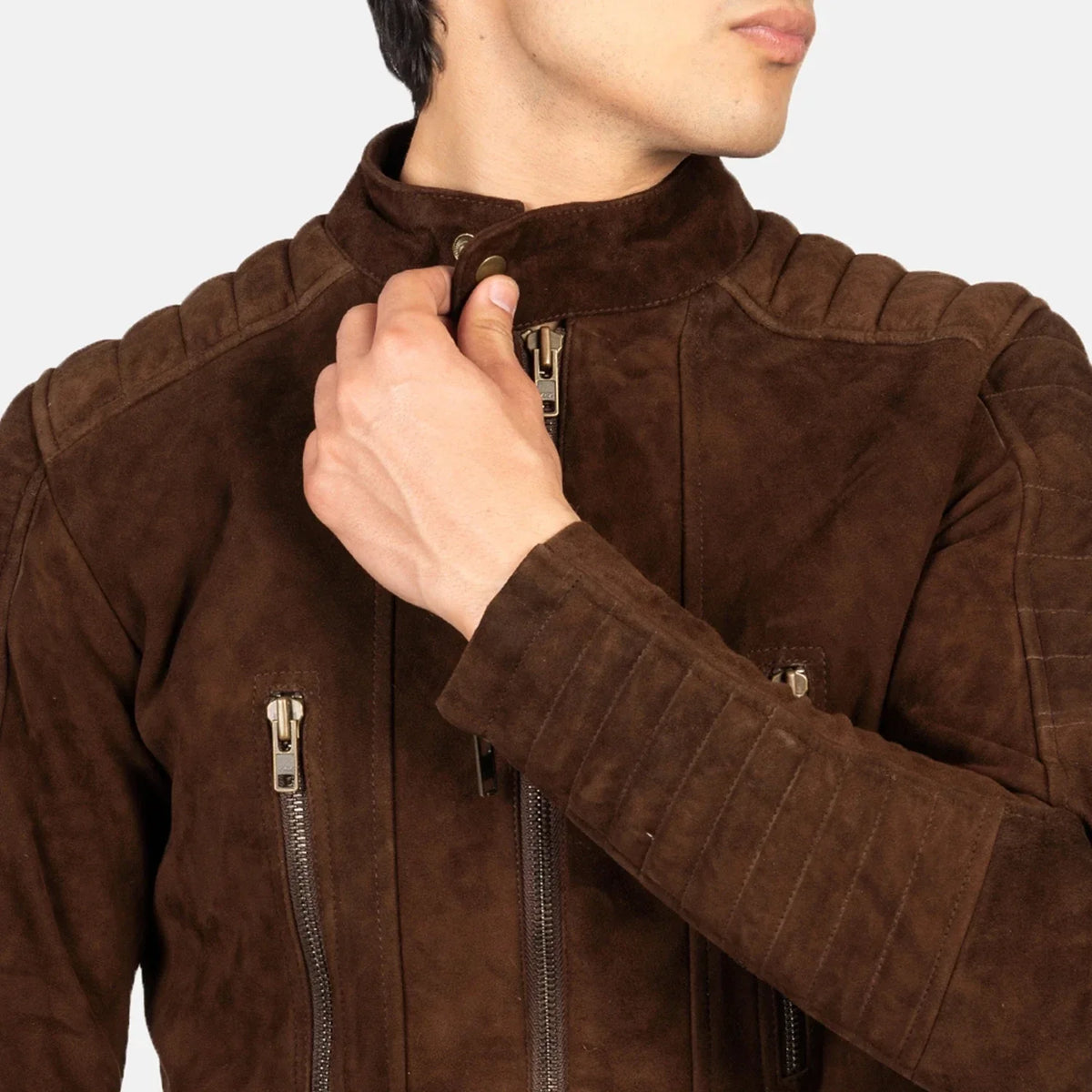 Damian Leather Biker Jacket – alternate product view 6