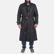 Daniel Black Leather Trench Coat - image 6