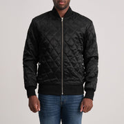 Danson Quilted Black Varsity Jacket - image 1
