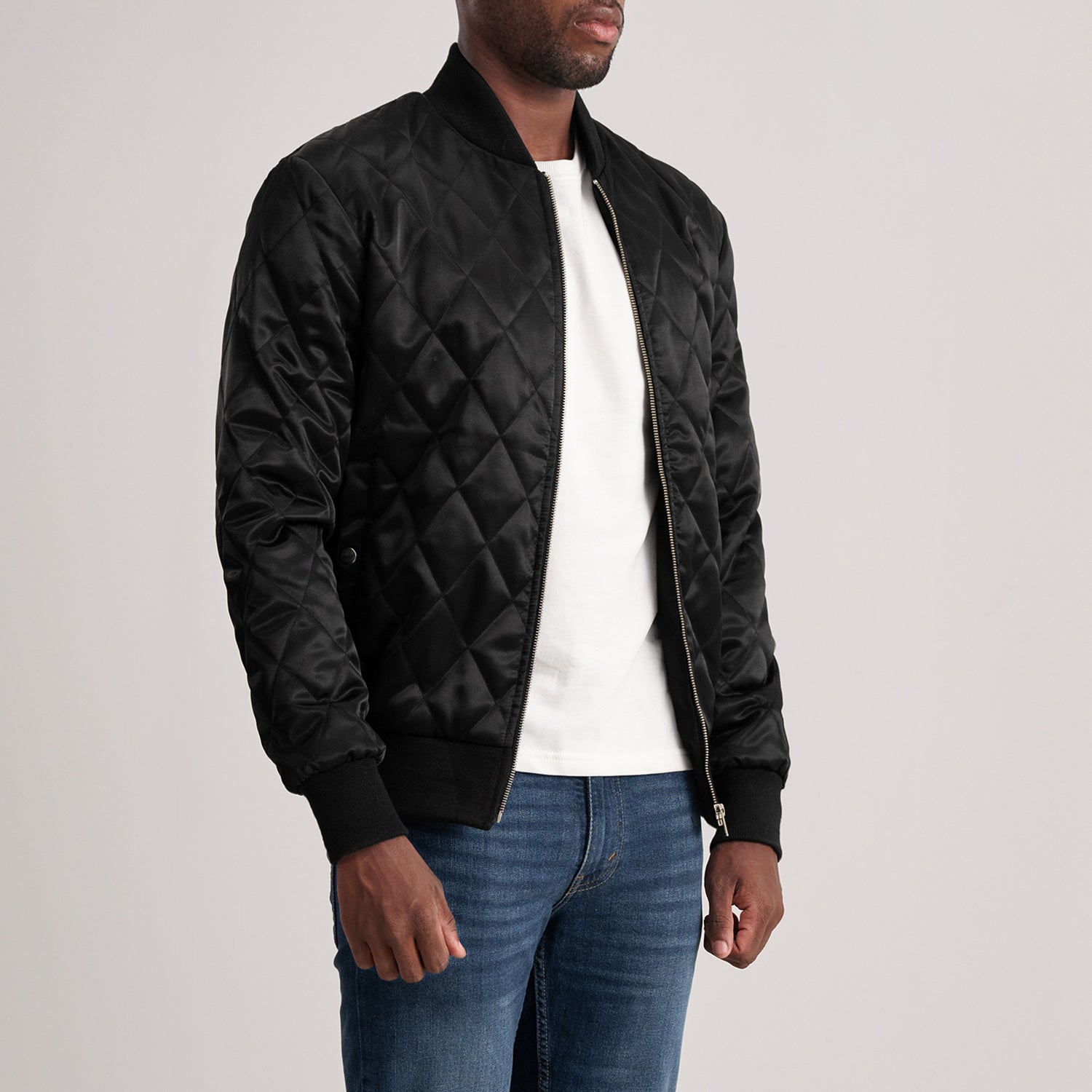 Danson Quilted Black Varsity Jacket - image 3