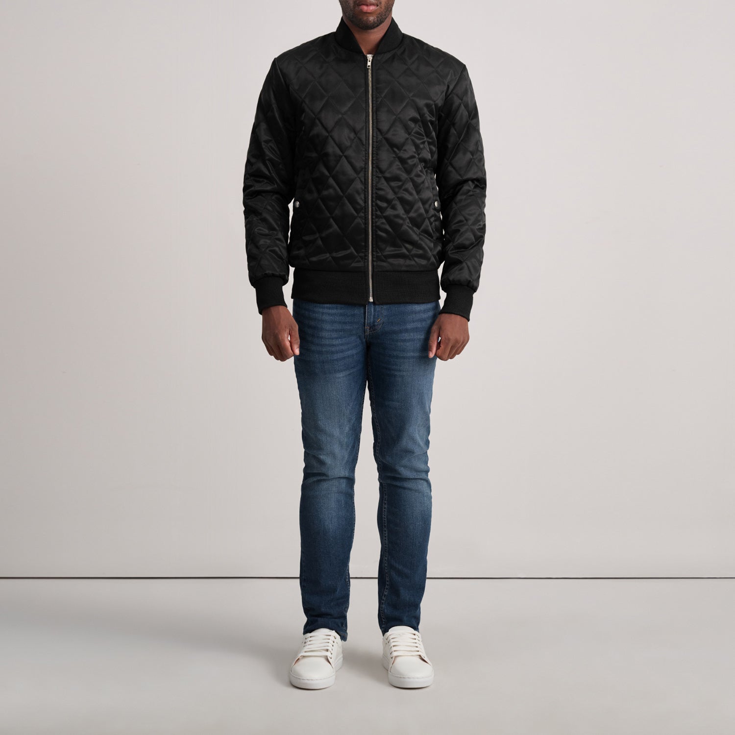 Danson Quilted Black Varsity Jacket - image 4