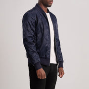 Danson Quilted Blue Varsity Jacket - image 2