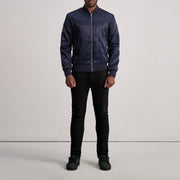 Danson Quilted Blue Varsity Jacket - image 4