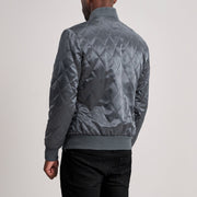 Danson Quilted Grey Varsity Jacket - image 4