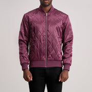 Danson Quilted Maroon Varsity Jacket - image 1