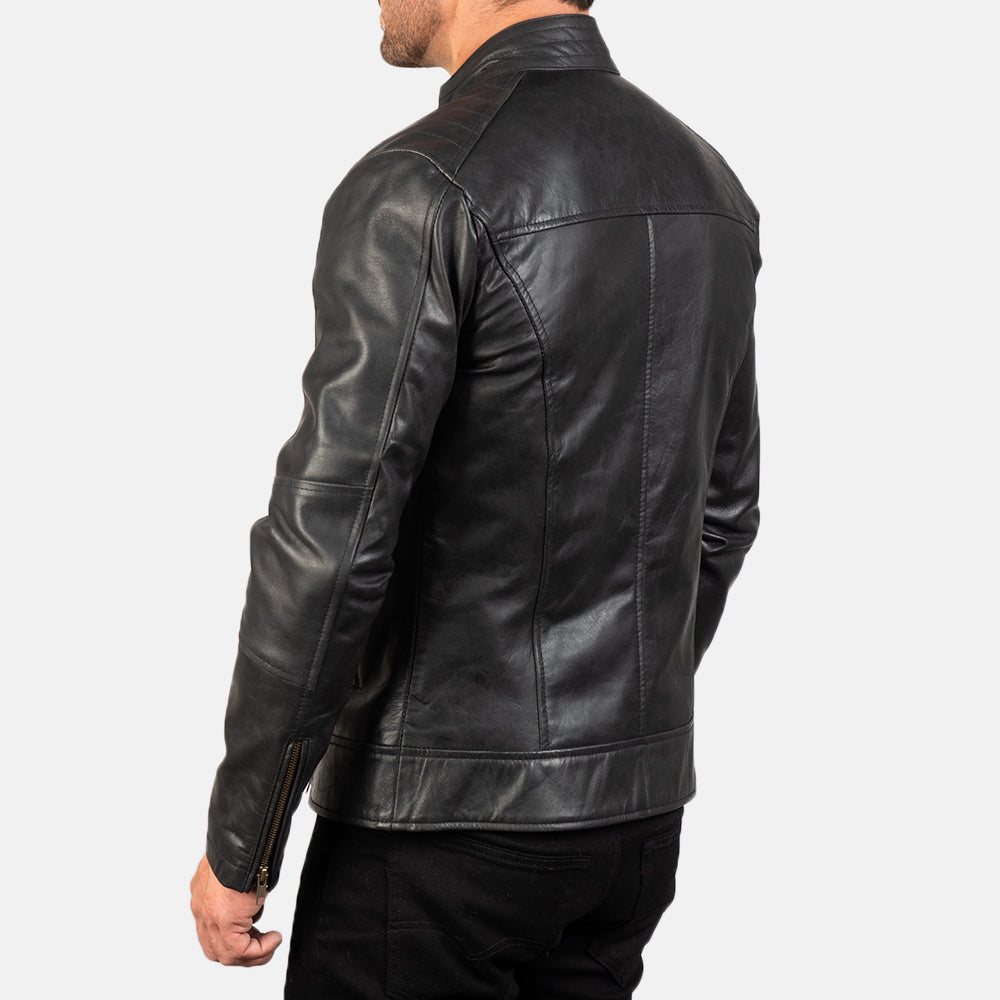 Authentic Cow Hide Leather with Pull-up Finish Grain Texture & Heavy-Duty Seam Stitching Detail