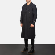 Detective Black Wool Coat - image 2
