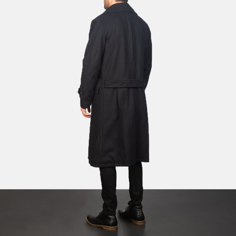 Detective Black Wool Coat - image 5