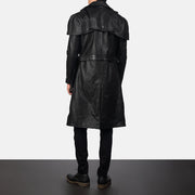 Deux Black Leather Duster - image 5
