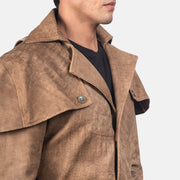 Deux Brown Leather Duster - image 5