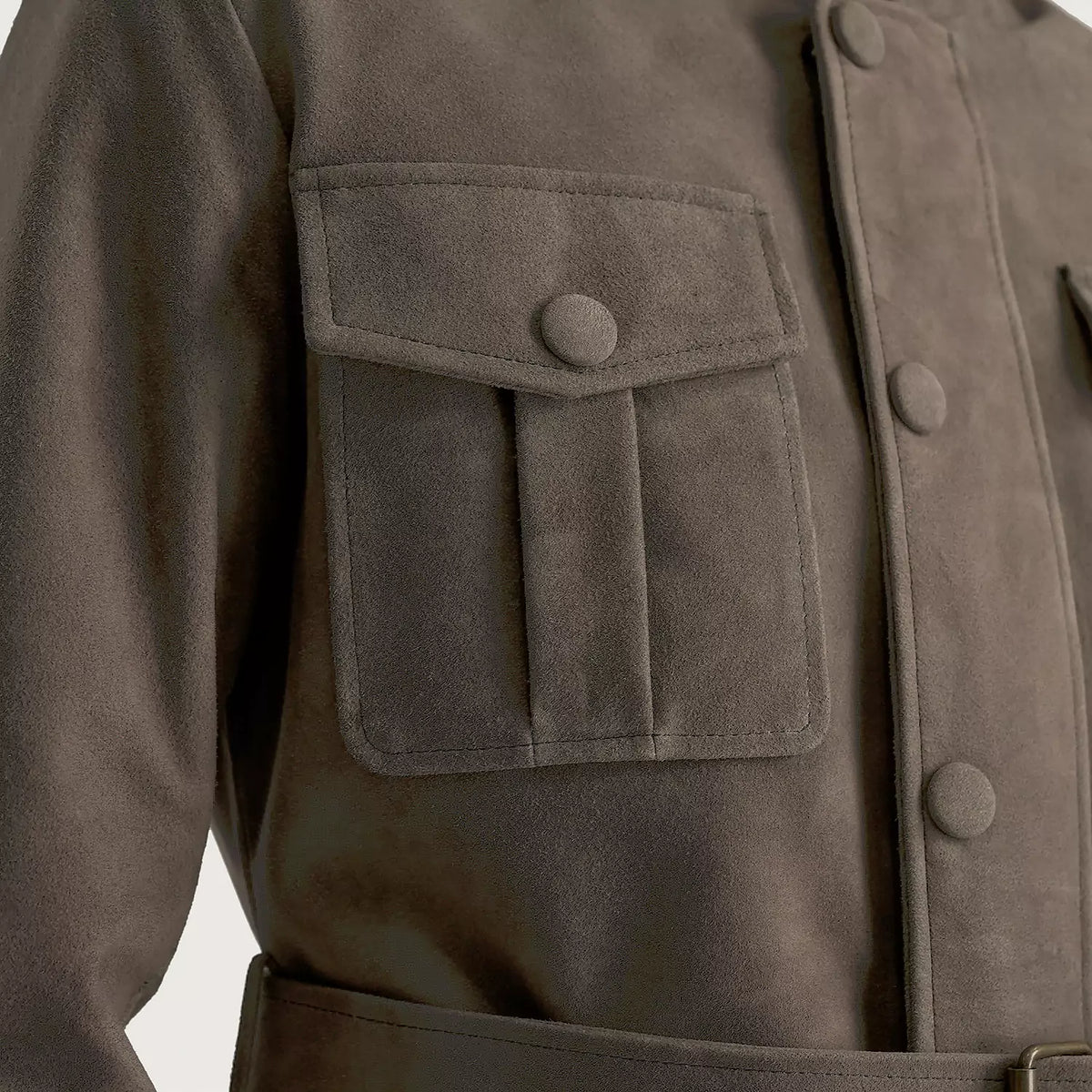 Interior View Showing Quilted Polyester Lining & Dual Inside Utility Storage Pockets