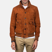 Eaton Leather Bomber Jacket – alternate product view 3