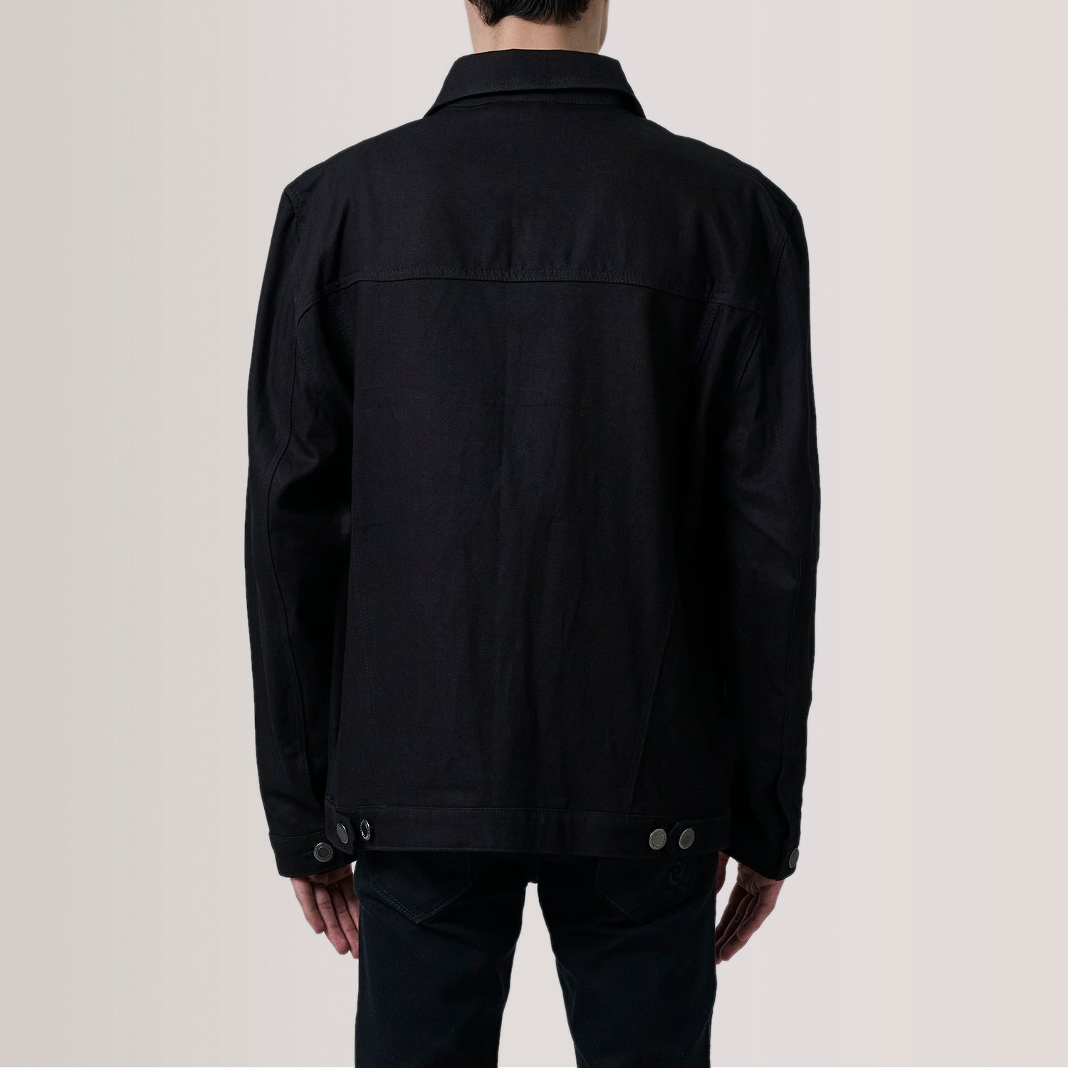 Eddie Black Oversized Denim Trucker Jacket - image 4