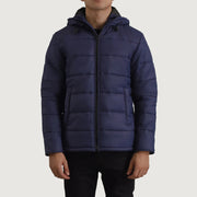 Erico Blue Hooded Puffer Jacket - image 1