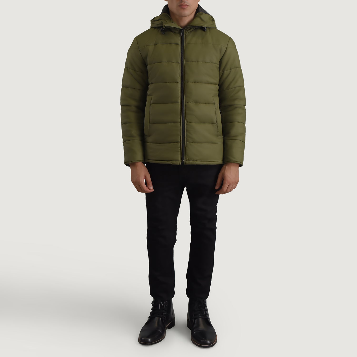 Erico Green Hooded Puffer Jacket - image 3