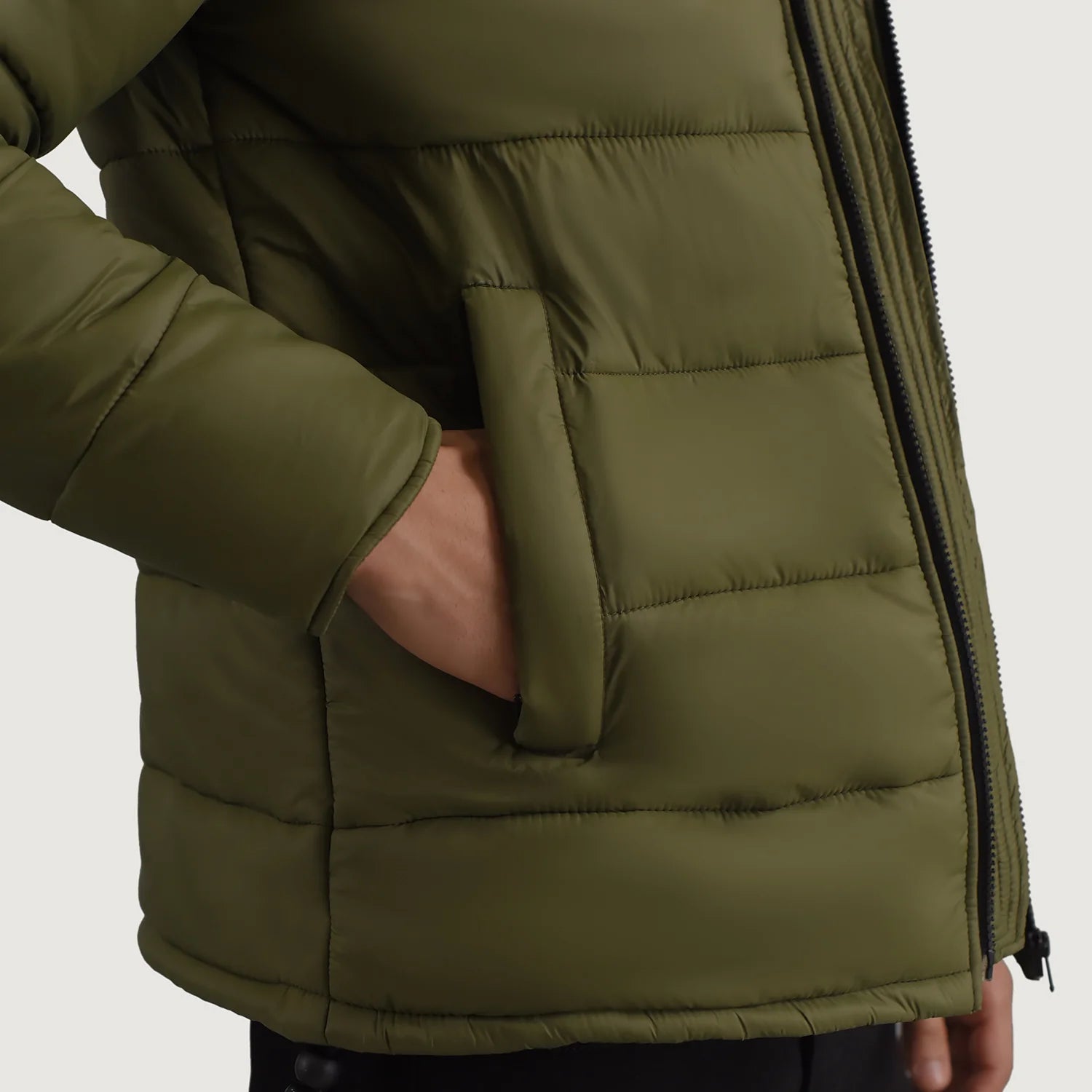 Erico Green Hooded Puffer Jacket - image 6
