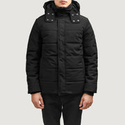 Exton Black Hooded Down Puffer Jacket - image 1