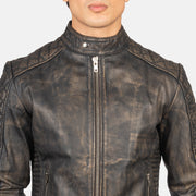 Fernando Quilted Leather Biker Jacket – alternate product view 6