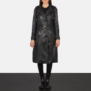 Fixon Hooded Black Trench Coat - image 3