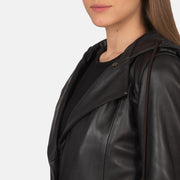 Fixon Hooded Brown Trench Coat - image 6