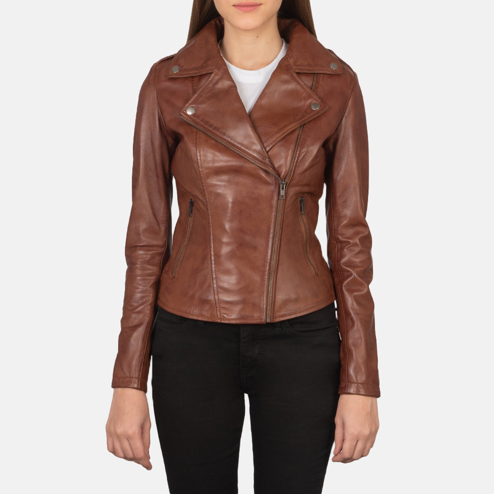 Flashback Leather Biker Jacket – alternate product view 1