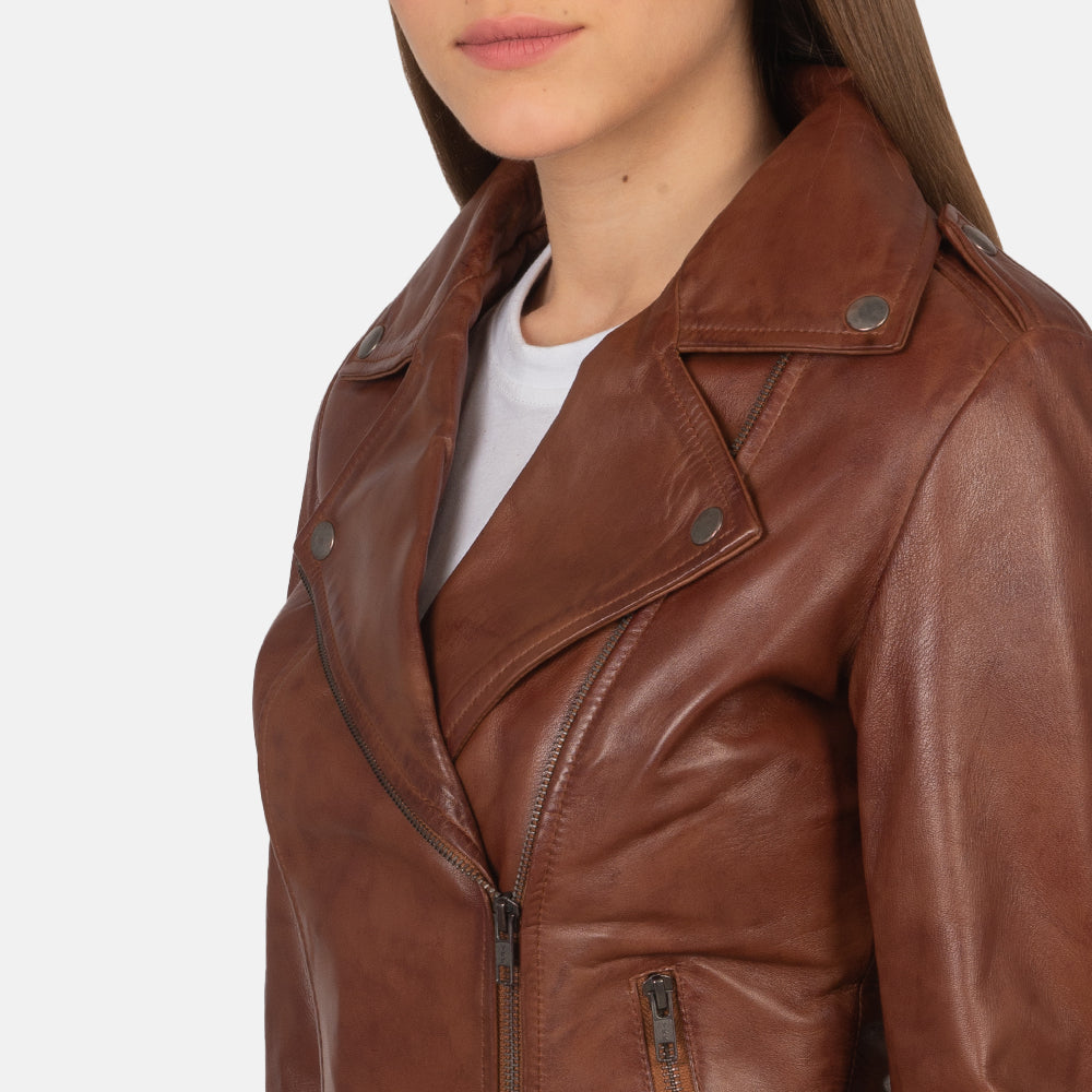 Flashback Leather Biker Jacket – alternate product view 6