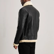 Authentic Sheepskin Leather with Semi-aniline Finish Grain Texture & Heavy-Duty Seam Stitching Detail