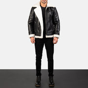 Francis B-3 Black Bomber Jacket – alternate product view 3