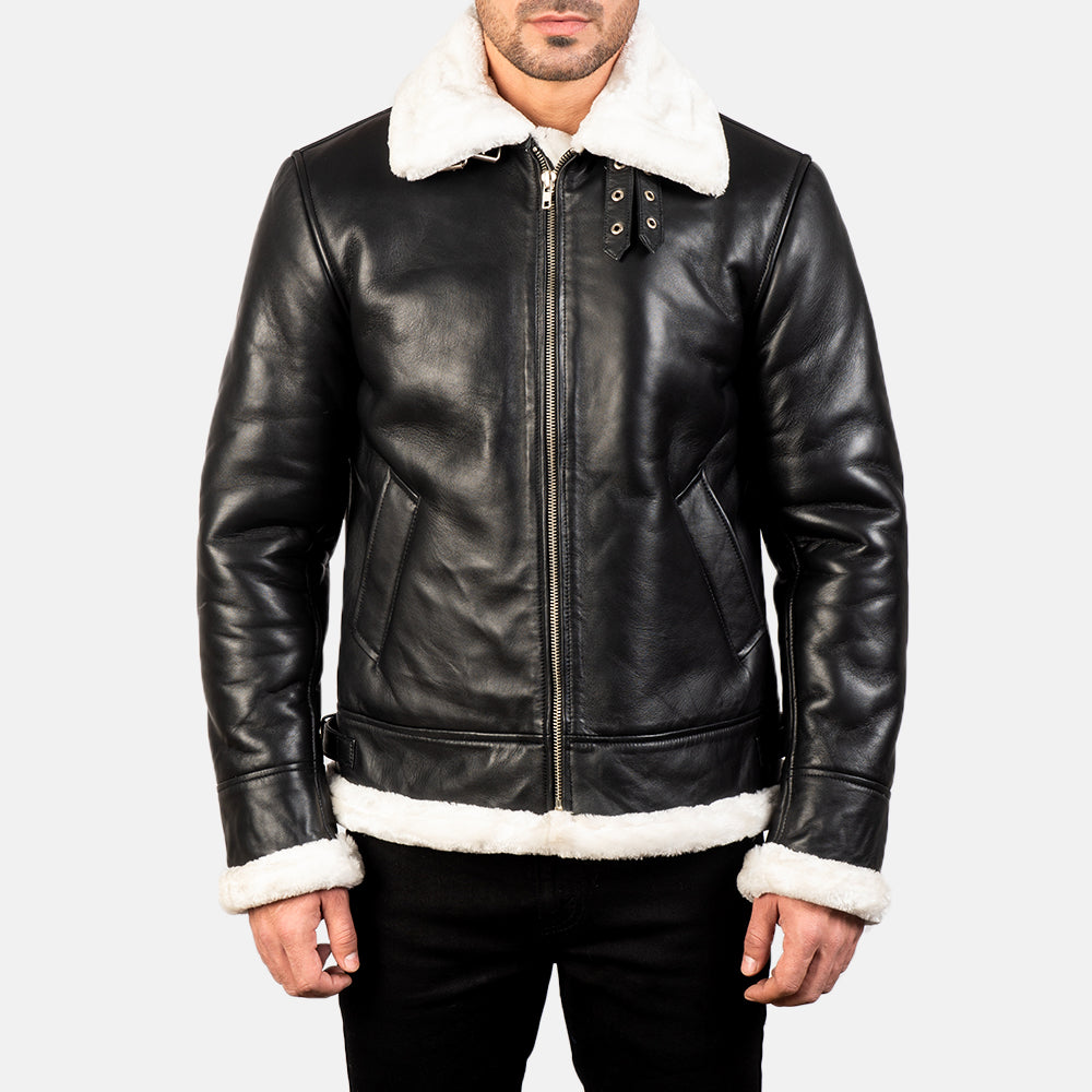 Francis B-3 Black Bomber Jacket – alternate product view 4