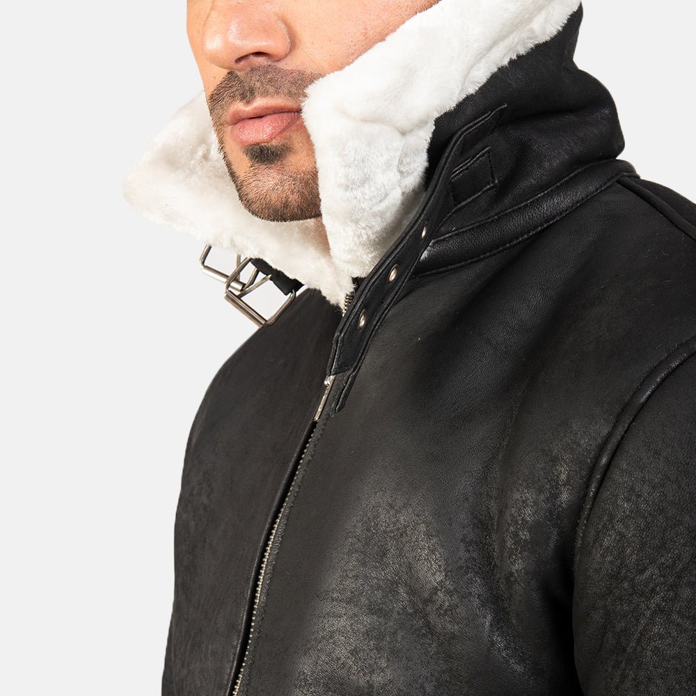 Francis B-3 Black Bomber Jacket – alternate product view 6