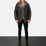 Furlong Coat Beige Leather Coat – alternate product view 3