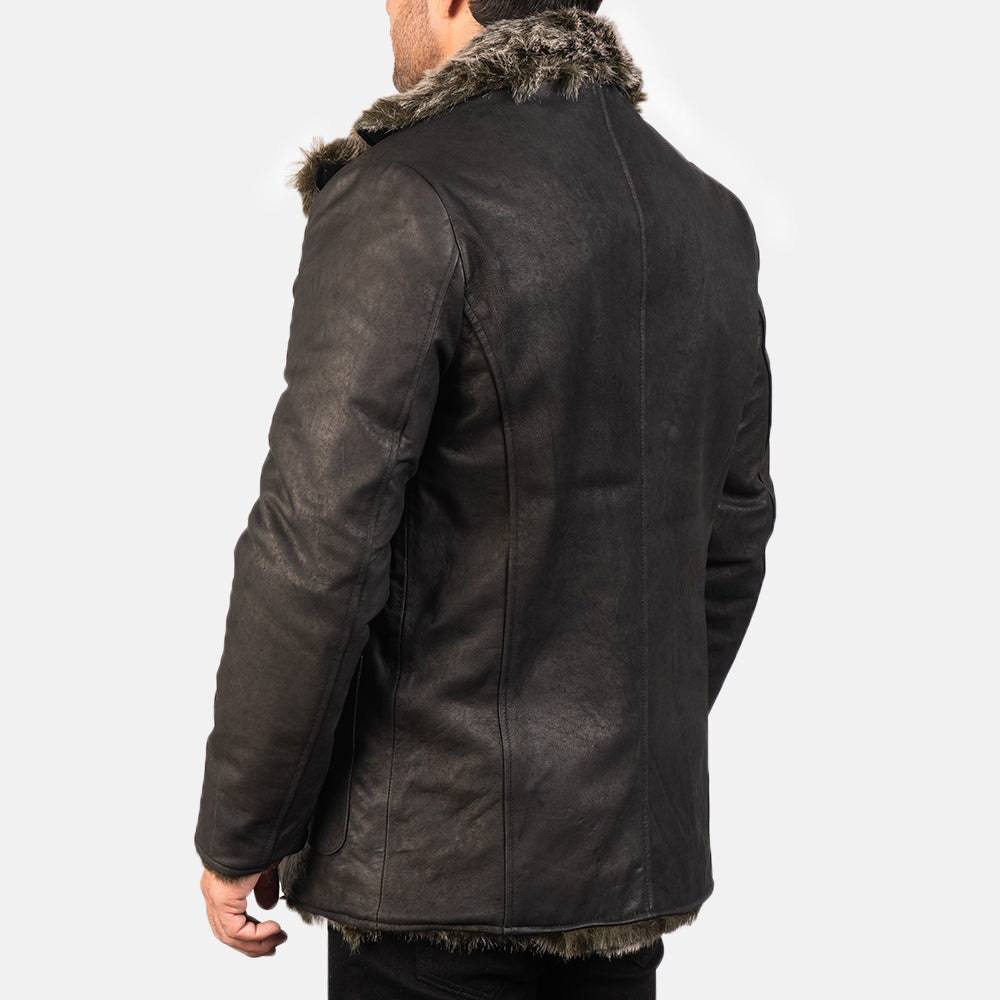 Furlong Coat Beige Leather Coat – alternate product view 5