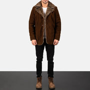 Furlong Coat Beige Leather Coat – alternate product view 3
