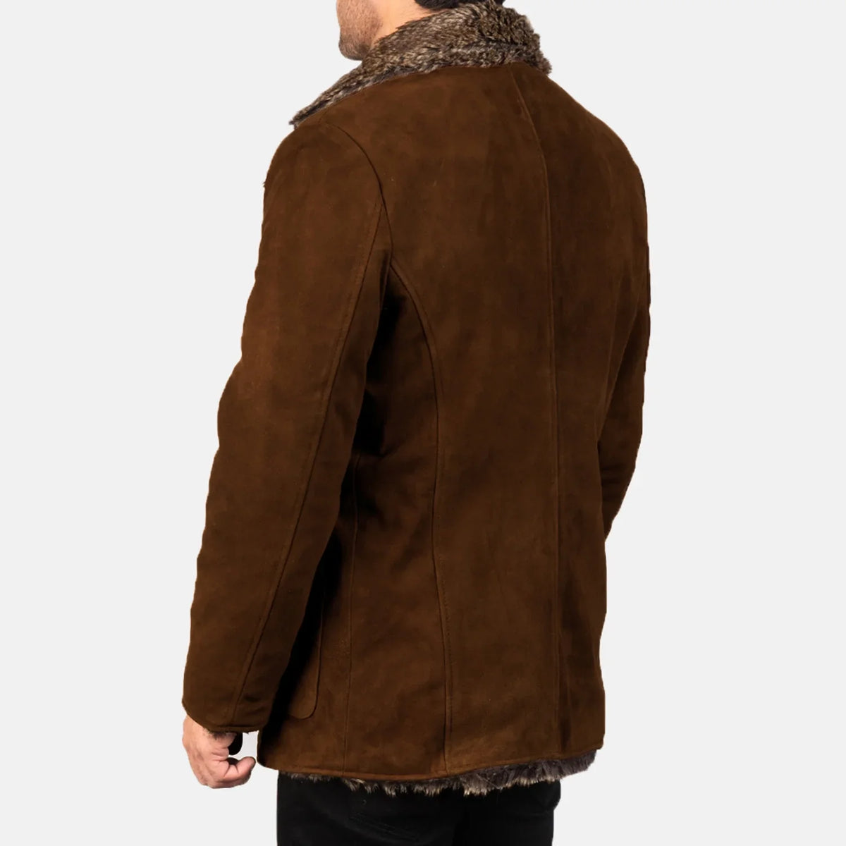 Furlong Coat Beige Leather Coat – alternate product view 5