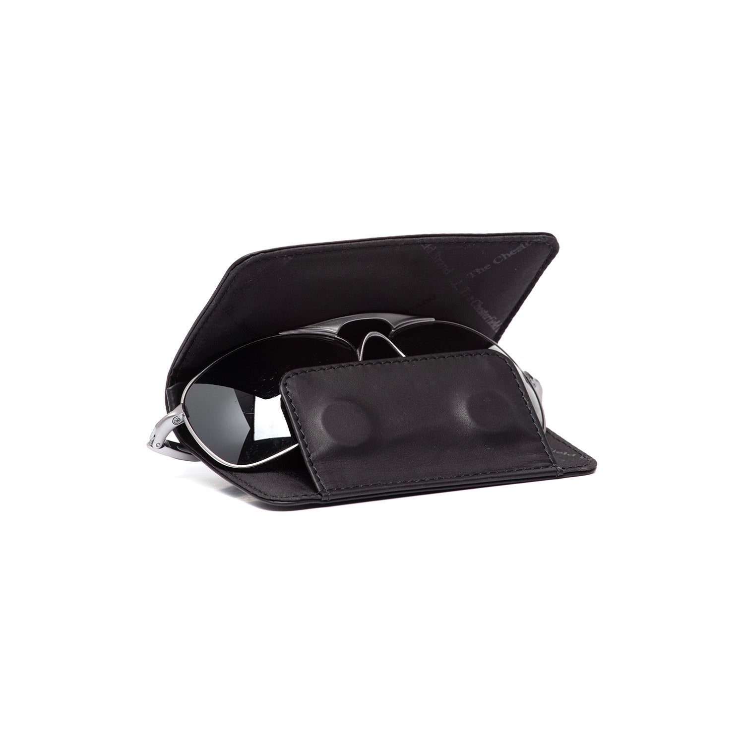 Black Glasses Case Maplewood, front view